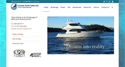 Desktop Screenshot of customyachtsales.com